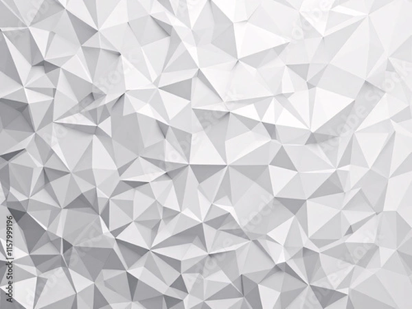 Obraz Abstract geometric background with interconnected white triangles, modern design.