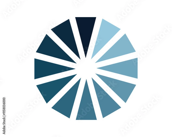 Fototapeta Loading bar status icon. Vector illustration. Vector loaded icons. Download progress. Donload or Upload.