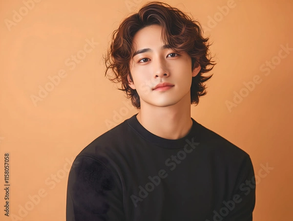 Obraz 15アジア人青年　男性ポートレート Gererated AI