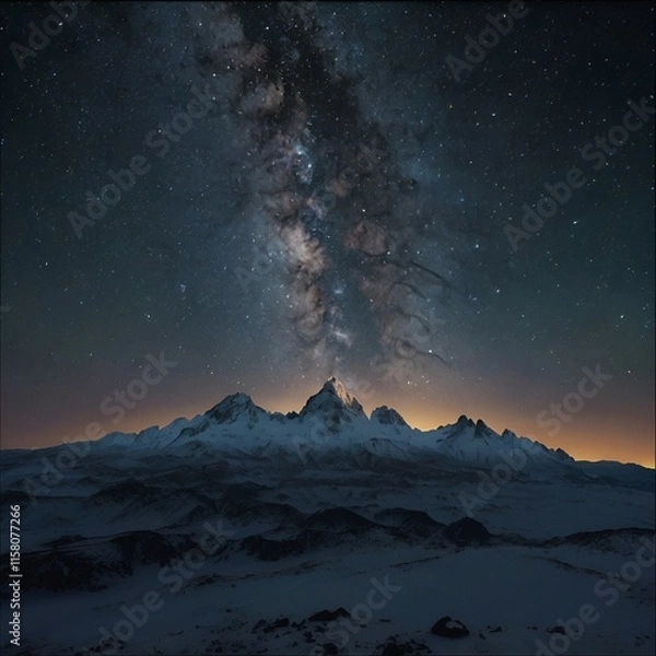 Fototapeta sunrise over the mountains