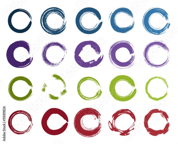 Obraz grunge circle collection