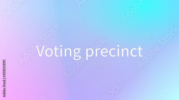 Fototapeta Voting precinct のグラデーション背景イラスト
