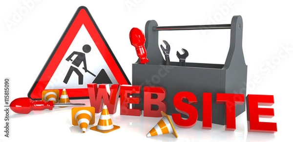 Obraz Baustelle Web Site