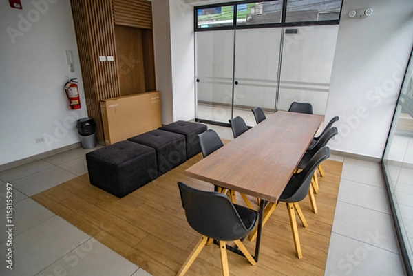 Fototapeta sala de reuniones ejecutivas en edificio