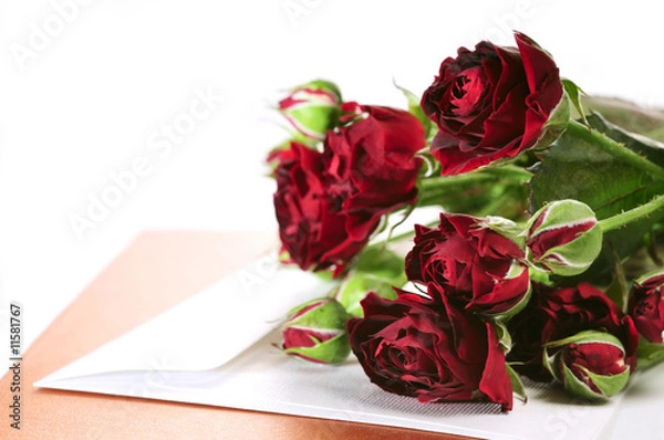 Obraz Small Roses and Card