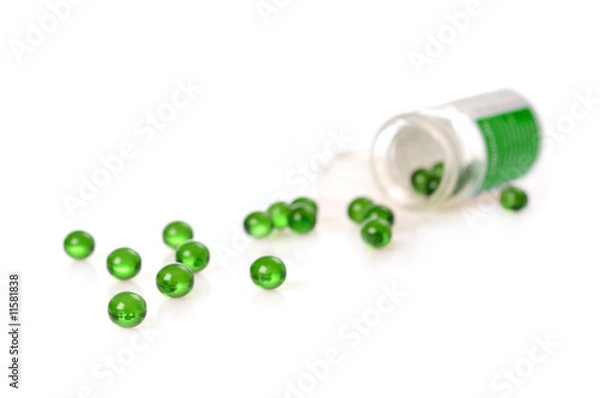 Obraz Green gel pills