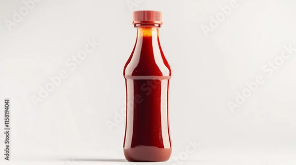 Fototapeta Condiment Squeeze Bottle for Easy Dispensing - Isolated on White Background