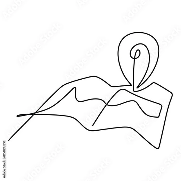 Obraz Meeting Point Accessories Graphic Design Line Art Vector Decoration