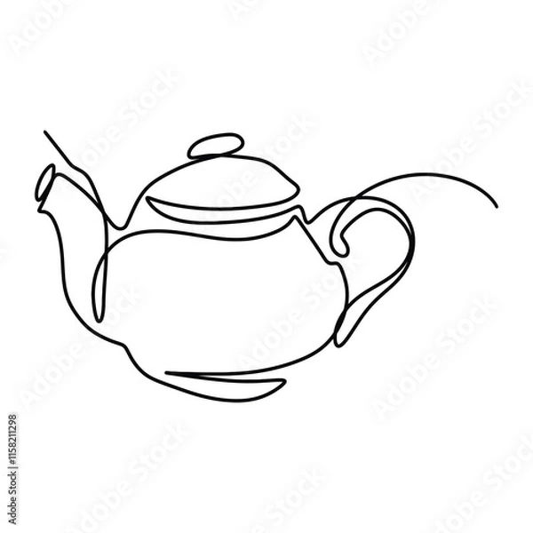 Obraz Picnic Food Drink Graphic Design Line Art Vector Decoration