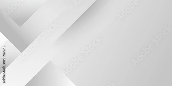 Fototapeta Elegant abstract background with grey lines with shadow. modern abstract gray line light dynamic shape composition background. Gray and white geometric background with copy space. , Modern design.	