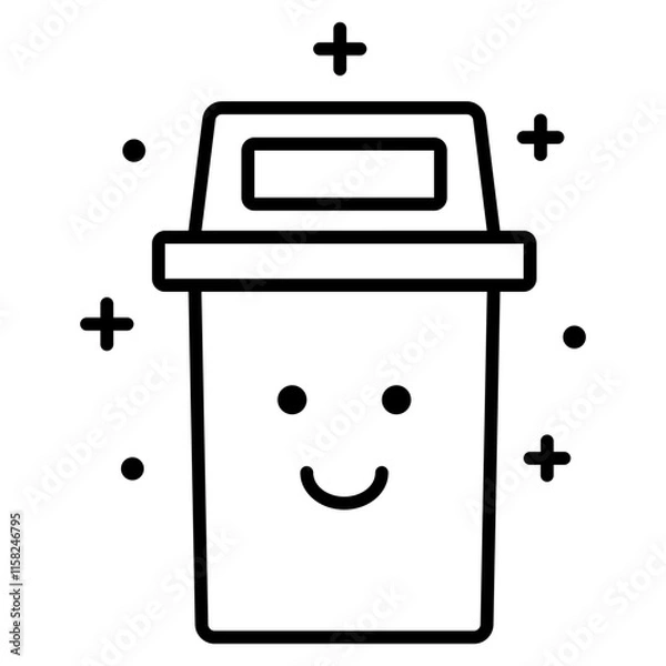 Obraz 깨끗한 쓰레기통 아이콘
