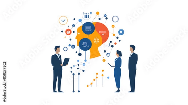 Fototapeta Innovative Applications of AI in Corporate Customer Support for Enhanced Service and Experience
