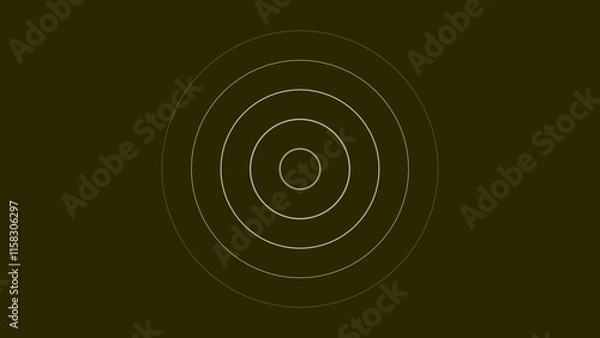Fototapeta Technology radio waves signal icon seamless loop background. Voice frequency icon background illustration.