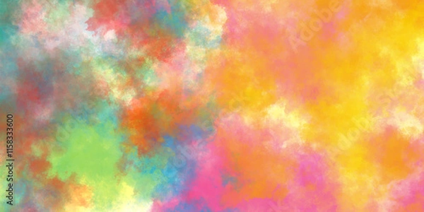 Obraz abstract colorful watercolor background,  Perfect for card, banner, template, decoration, print, cover, web, element design, abstract animated stained background seamless loop Soft pastel watercolor .
