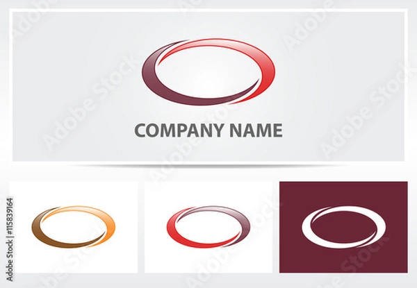 Obraz ellipse logo swoosh