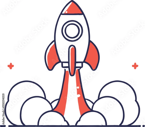 Obraz rocket in space