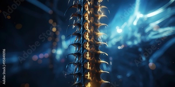 Fototapeta fiber optics background