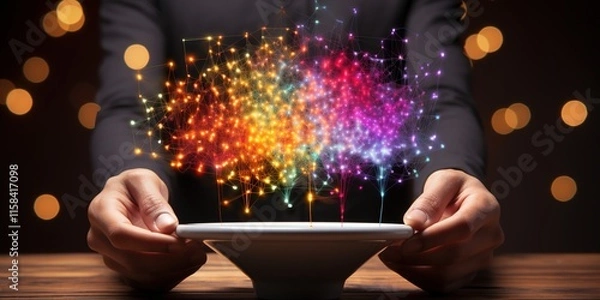 Fototapeta person typing on a laptop