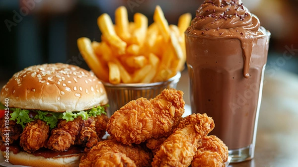 Obraz wings and fries