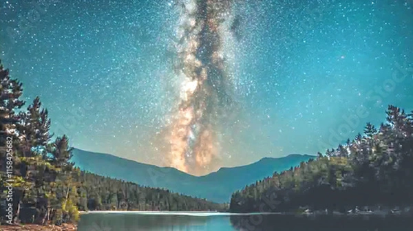 Obraz lake in the mountains