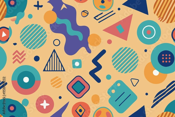 Fototapeta seamless pattern with circles