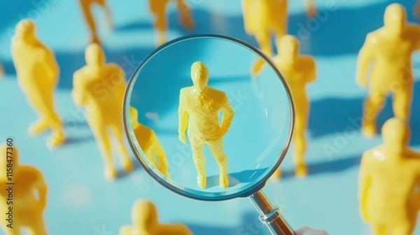 Obraz The Focused Yellow Figures