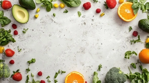 Obraz The Vibrant Fresh Produce Arrangement