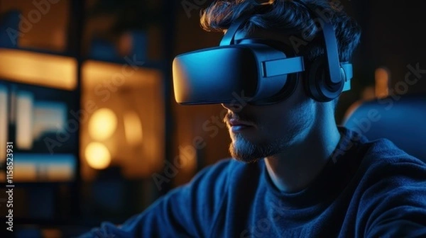 Obraz The Man with VR Headset