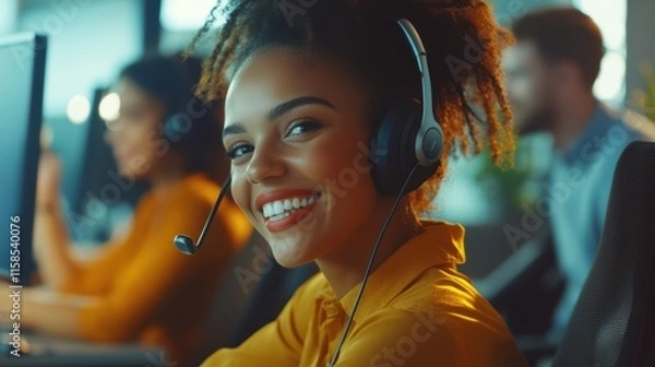 Obraz The Friendly Call Center Agent