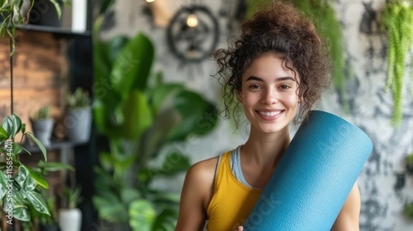 Obraz The Smiling Woman with Mat