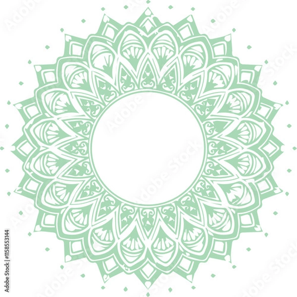 Fototapeta Beautiful flower art and mandala vector design