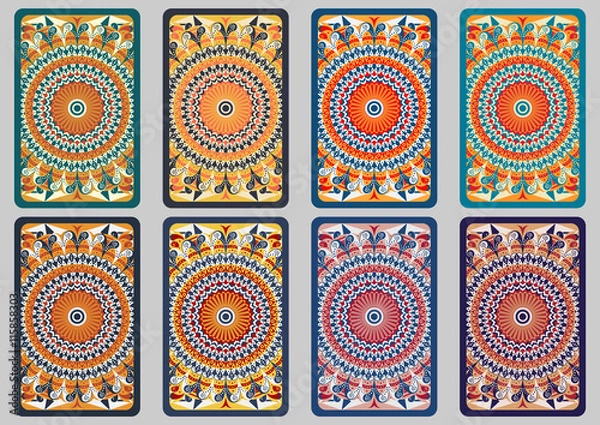 Obraz Set retro cards