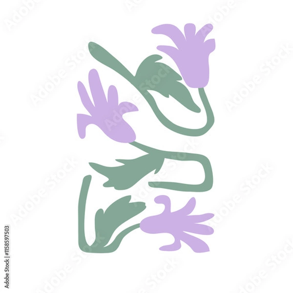 Obraz Tileable Flowers Illustration