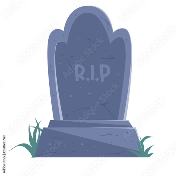 Obraz Halloween Gravestone Illustration