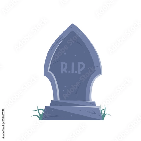 Obraz Halloween Gravestone Illustration