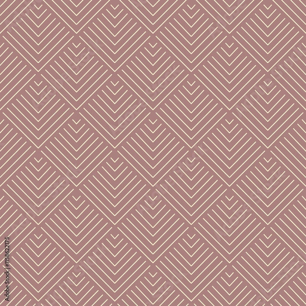 Fototapeta A stylized tree in a tribal style on a dirty pink background. Tribal geometric pattern big