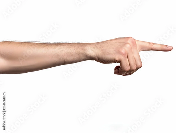 Obraz Hand Pointing Realistic Image