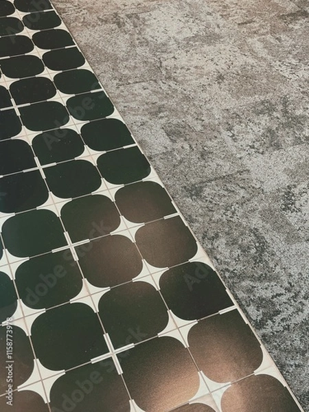 Fototapeta Modern Floor and Tile Contrast