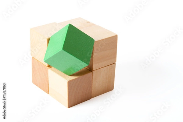 Obraz Brick of cubes