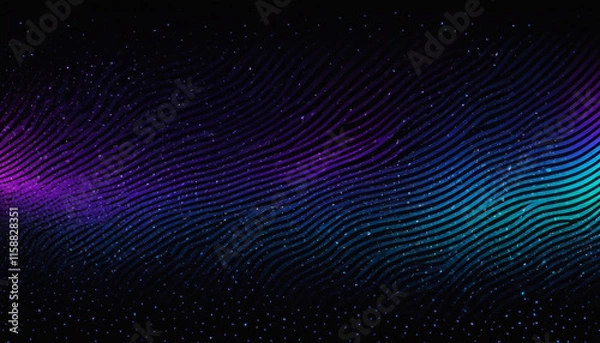 Fototapeta PNG ULTRA HD 8K Celestial Radiance Gradient with Midnight Black, Deep Aqua, Electric Violet, and Platinum Abstract Background