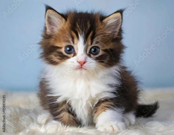 Obraz kitten on white background