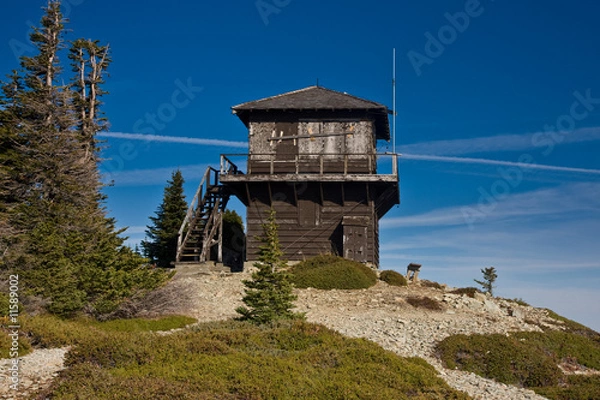 Obraz High Elevation Fire Lookout Tower