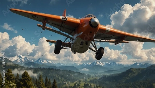 Obraz airplane in the sky