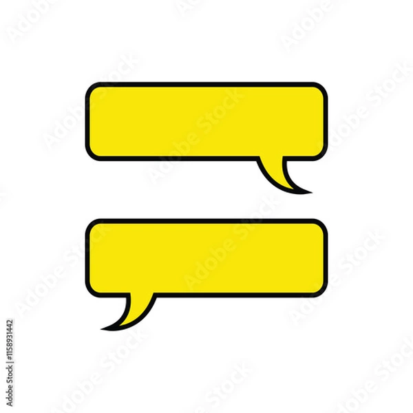 Fototapeta speech bubble icon set