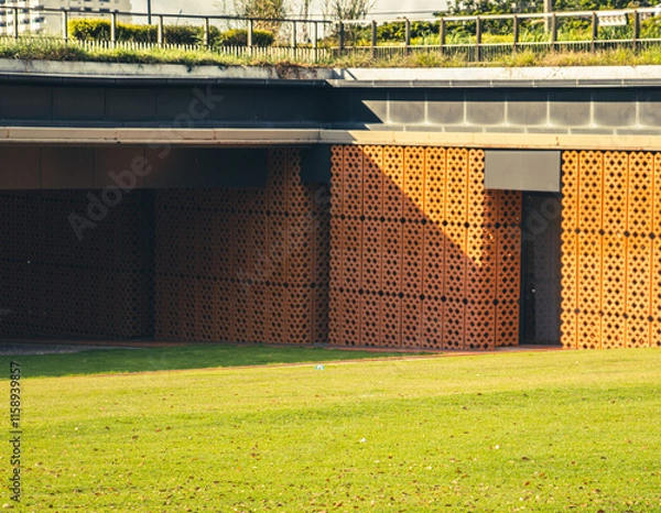 Obraz Underpass and Green Lawn