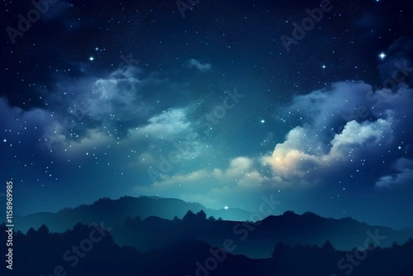 Fototapeta starry night sky