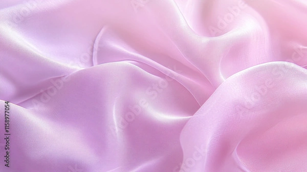 Fototapeta Silky fabric in shades of pink creating a soft and elegant texture suitable for various designs and crafts