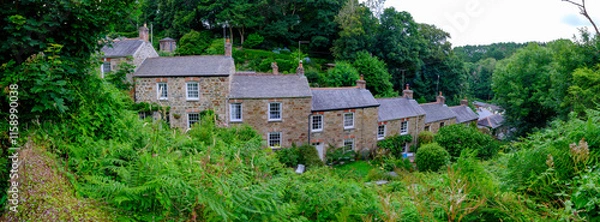 Obraz Stippy Stappy Street in St Agnes, North Cornwall