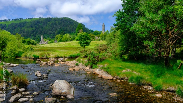 Obraz The Monastic City of Glendalough, Co Wicklow, Ireland