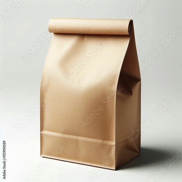 Obraz brown paper bag isolated